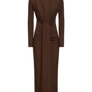 Solace London Lorena Dress in Mocha